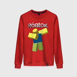 Свитшот хлопковый женский Roblox Dab, цвет: красный