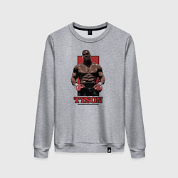 Свитшот хлопковый женский Tyson, цвет: меланж