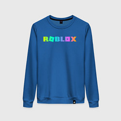 Свитшот хлопковый женский ROBLOX, цвет: синий