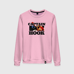 Свитшот хлопковый женский Captain Hook, цвет: светло-розовый