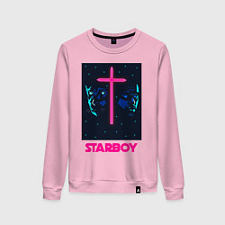 Свитшот хлопковый женский STARBOY, цвет: светло-розовый