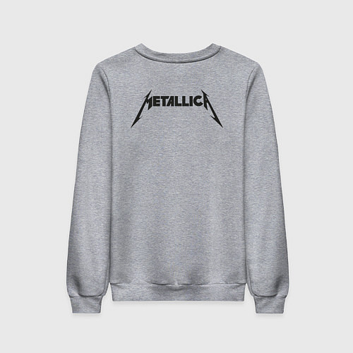 Женский свитшот Metallicaспина / Меланж – фото 2