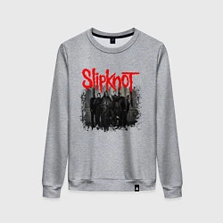 Свитшот хлопковый женский SLIPKNOT, цвет: меланж