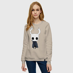 Свитшот хлопковый женский Рыцарь Hollow Knight, цвет: миндальный — фото 2