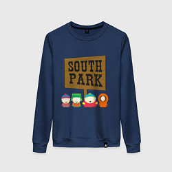Свитшот хлопковый женский South Park, цвет: тёмно-синий