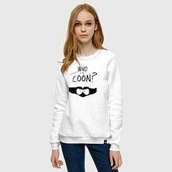 Свитшот хлопковый женский South Park Who is the Coon?, цвет: белый — фото 2