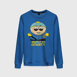 Свитшот хлопковый женский South Park, Эрик Картман, цвет: синий