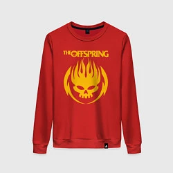 Свитшот хлопковый женский THE OFFSPRING, цвет: красный