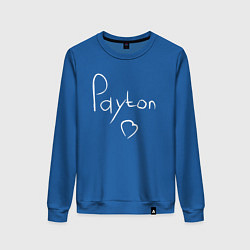 Свитшот хлопковый женский PAYTON LOVE, цвет: синий