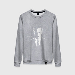 Свитшот хлопковый женский Moriarty: Miss me?, цвет: меланж