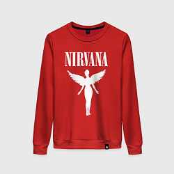 Свитшот хлопковый женский NIRVANA, цвет: красный