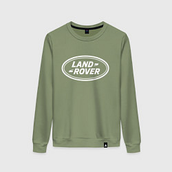 Свитшот хлопковый женский LAND ROVER, цвет: авокадо