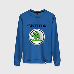 Свитшот хлопковый женский SKODA, цвет: синий