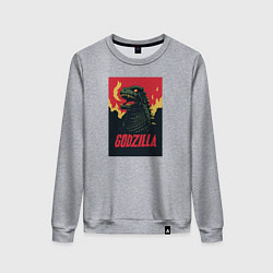 Женский свитшот Godzilla