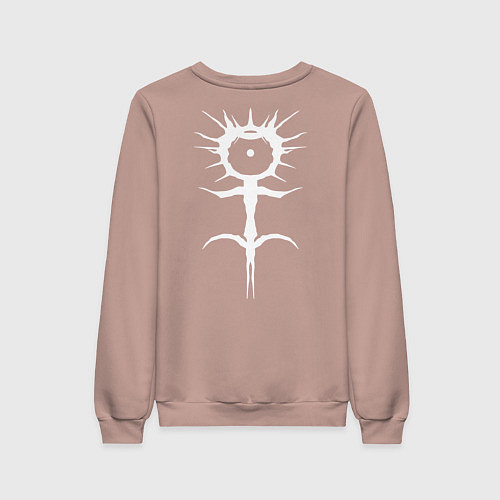 Женский свитшот GHOSTEMANE НА СПИНЕ / Пыльно-розовый – фото 2