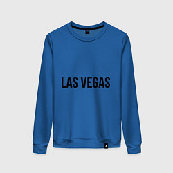 Свитшот хлопковый женский Las Vegas, цвет: синий