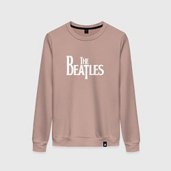 Свитшот хлопковый женский The Beatles, цвет: пыльно-розовый