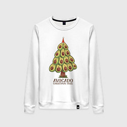 Женский свитшот Avocado Christmas Tree