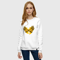 Свитшот хлопковый женский Wu-Tang Forever, цвет: белый — фото 2