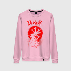 Свитшот хлопковый женский BERSERK, цвет: светло-розовый