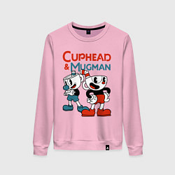 Женский свитшот Cuphead & Mugman