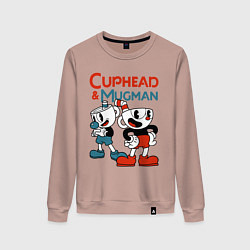 Женский свитшот Cuphead & Mugman