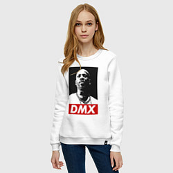 Свитшот хлопковый женский Rapper DMX, цвет: белый — фото 2