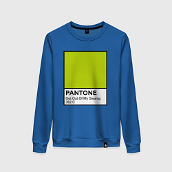Свитшот хлопковый женский Shrek: Pantone Color, цвет: синий