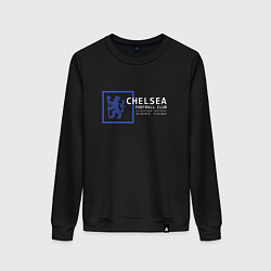 Свитшот хлопковый женский FC Chelsea Stamford Bridge 202122, цвет: черный