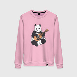 Женский свитшот Панда гитарист Panda Guitar