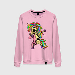 Женский свитшот Единорог зомби dab