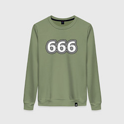 Свитшот хлопковый женский 666, цвет: авокадо