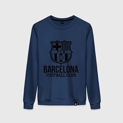 Свитшот хлопковый женский Barcelona FC, цвет: тёмно-синий