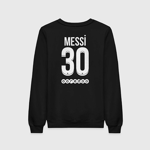 Женский свитшот Messi 30 PSG / Черный – фото 2