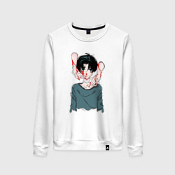 Свитшот хлопковый женский Yoon Bum, цвет: белый