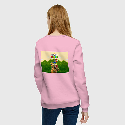 Женский свитшот Mario Coins / Светло-розовый – фото 4