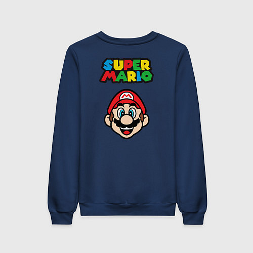 Женский свитшот MarioFace / Тёмно-синий – фото 2