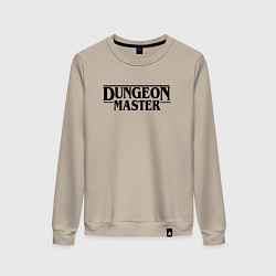 Свитшот хлопковый женский DUNGEON MASTER ГАЧИМУЧИ ЧЁРНЫЙ ЛОГО, цвет: миндальный