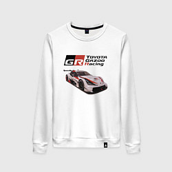 Свитшот хлопковый женский Toyota Gazoo Racing Team, Finland, цвет: белый