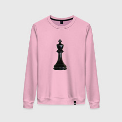 Женский свитшот Шахматная фигура Чёрный король