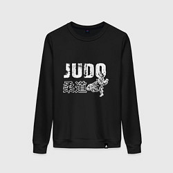 Свитшот хлопковый женский Style Judo, цвет: черный