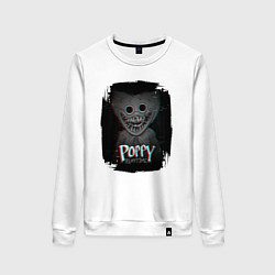 Свитшот хлопковый женский Poppy Playtime: Glitch, цвет: белый