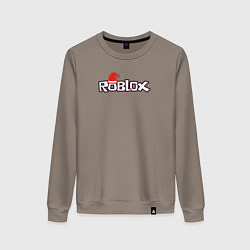 Свитшот хлопковый женский Logo RobloX, цвет: утренний латте