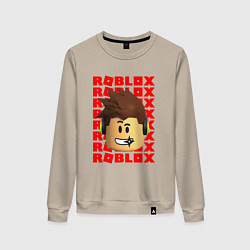 Женский свитшот ROBLOX RED LOGO LEGO FACE