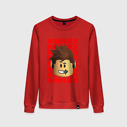 Женский свитшот ROBLOX RED LOGO LEGO FACE