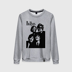 Свитшот хлопковый женский Выше них только звёзды!, цвет: меланж