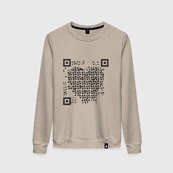 Женский свитшот QR Love