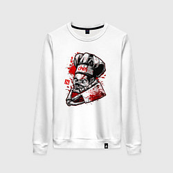 Свитшот хлопковый женский DOTA 2 ПУДЖ PUDGE, цвет: белый