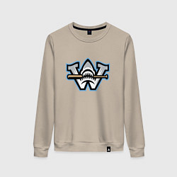 Женский свитшот Wilmington sharks - baseball team