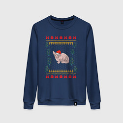 Женский свитшот Сфинкс рождественский свитер